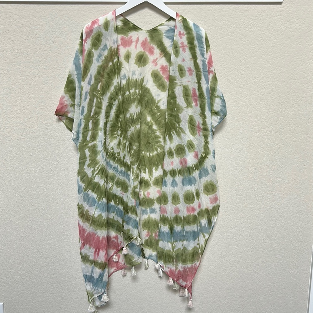 Women’s Tie-Dyed Kimono Cover-up